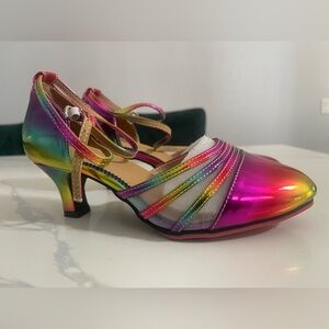 Rainbow Strappy Heels 40 (8.5-9)